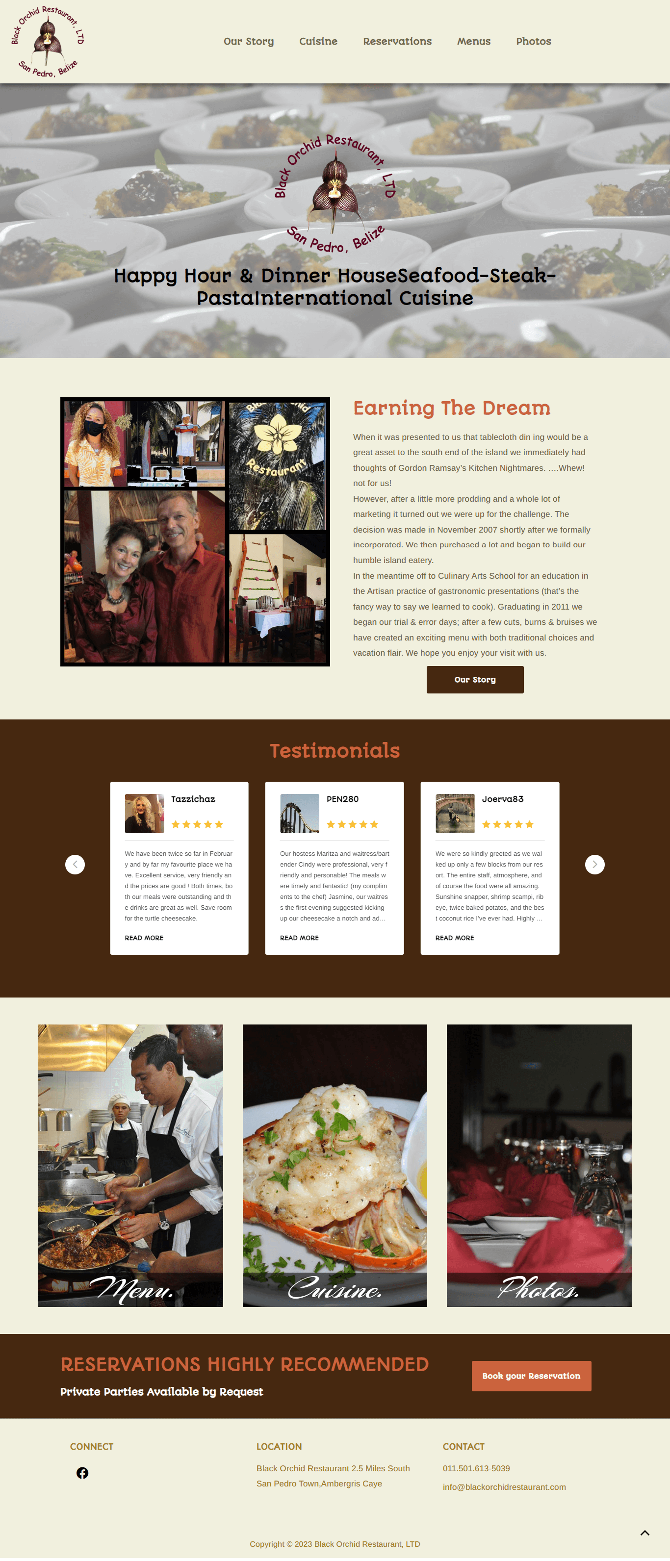 Restaurant Web Design