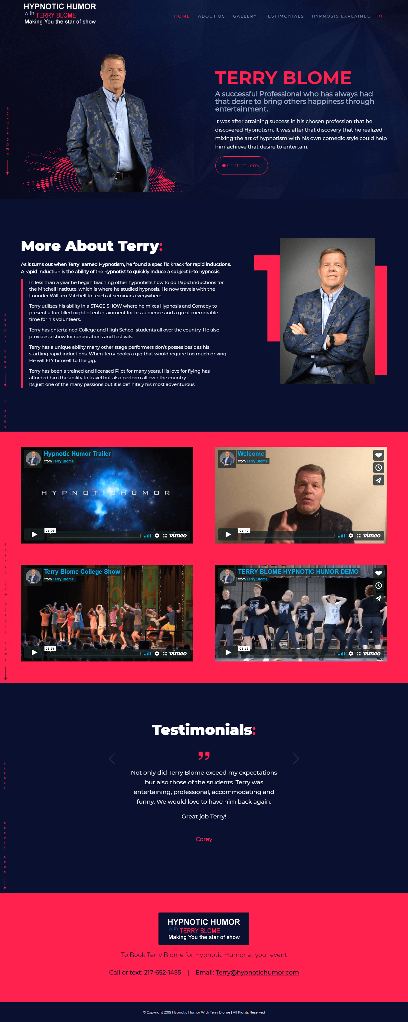 Personal Web Design for Performer