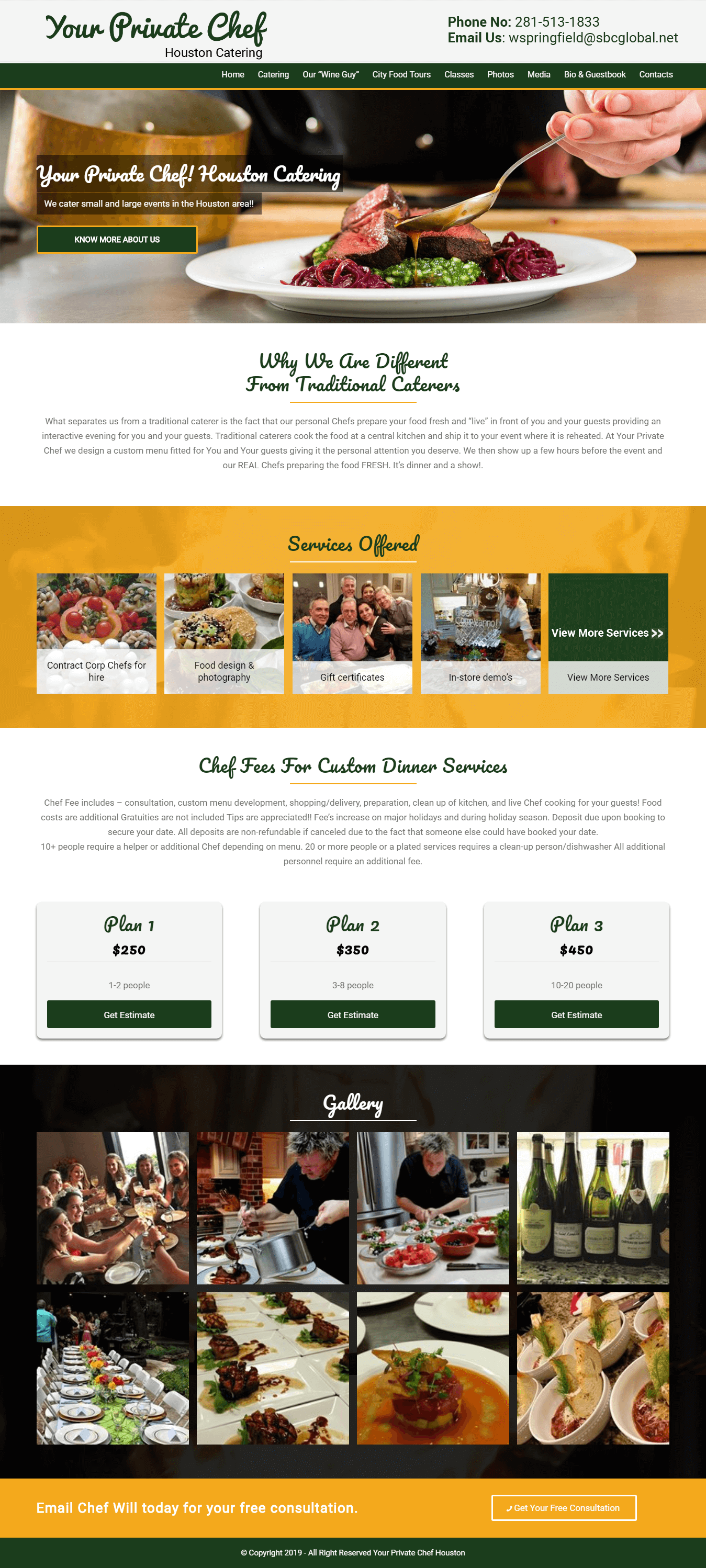 Restaurant Website Design