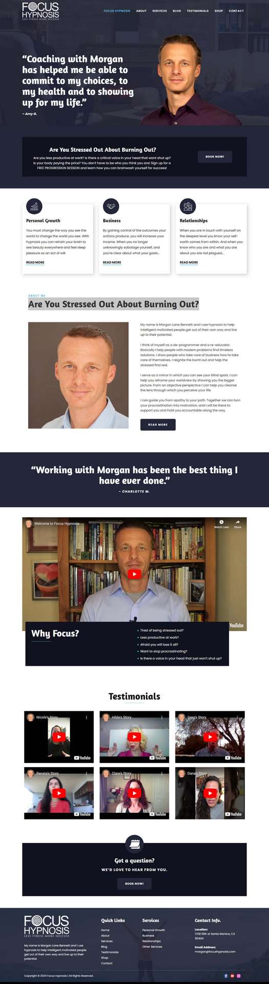 Personal Web Design for Coach